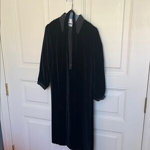 Emerson Fry cotton silk velvet shirt dress